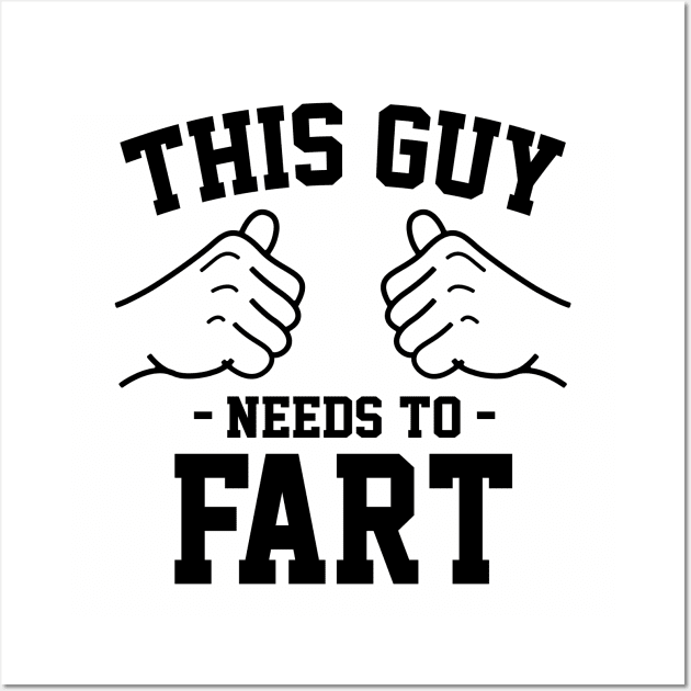 This guy needs to fart Wall Art by Lazarino